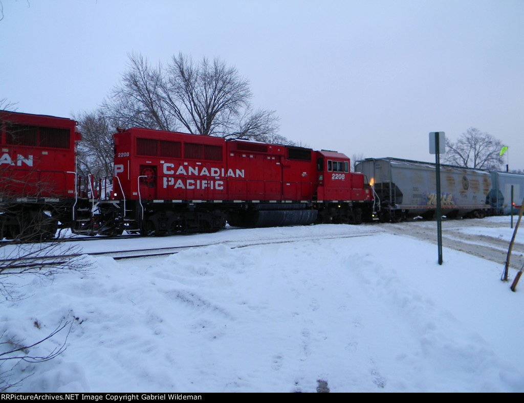 CP 2208 in the Snow